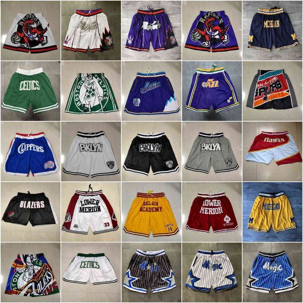 

down jacket team basketball shorts just don dragon men wear sport pant with pocket zipper sweatpants hip pop purple yellow blue black white, White;black