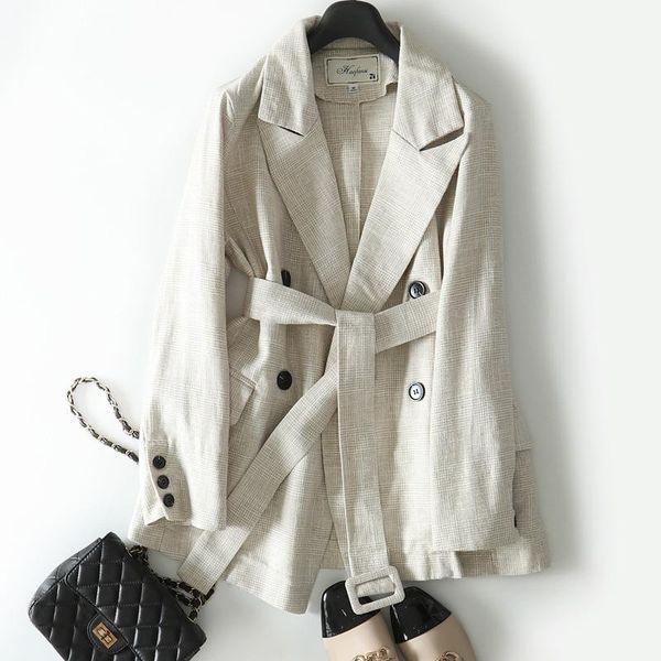 

women's trench coats fy001 women blazer, Tan;black