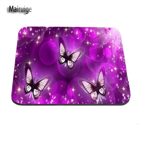 

mouse pads & wrist rests custom beautiful purple butterfly size gaming pad non-skid rubber 18*22cm and 25*29cm 25*20cm