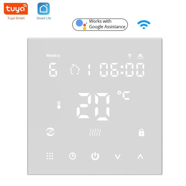 

smart home control tuya wifi thermostat lcd electric floor heating water/gas boiler temperature remote controller for google