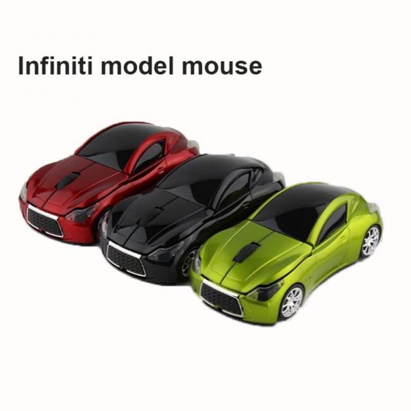 

mice 2.4g wireless mouse cool with led light sport car gamer 1600 dpi optical computer gaming for pc lapdesktop
