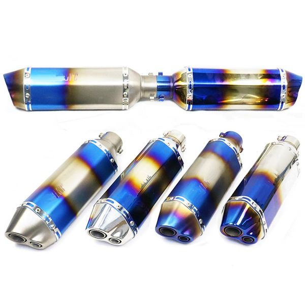 

51mm universal motorcycle exhaust muffler pipe moveable db killer r1 msx125 mt09 mt10 250 cc atv scooter dirt pit bike tube system