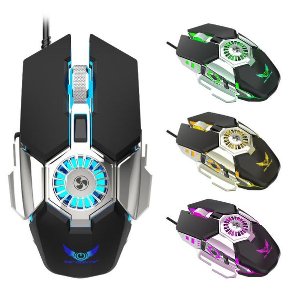 

wired gaming mouse 6400 dpi usb ergonomic mause computer led gamer for pc laprgb optical mice with backlit