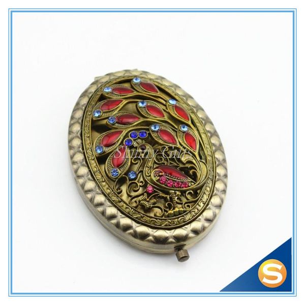 

mirrors oval shape metal fashion cosmetic mirror portable wedding favor