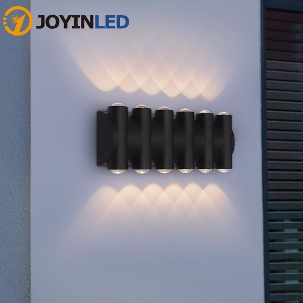 

outdoor wall lamps aluminum ip65 waterproof led lamp up down dual-head corridor porch balcony door lights garden lighting 3000k