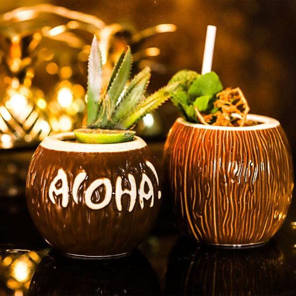 

mugs 450ml ceramic tiki mug creative porcelain beer wine cup bar tool accessories