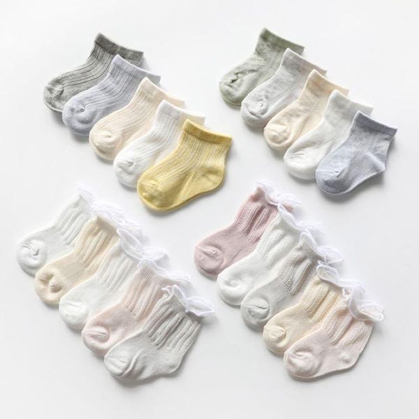 

pairs cotton kids socks spring summer for baby girls cute cartoon born toddler boys 0-7yrs, Pink;yellow