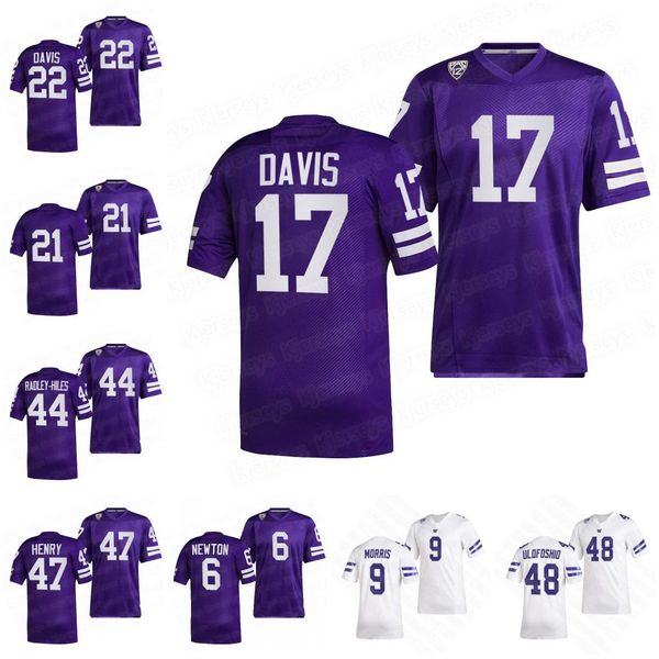 

9 dylan morris washington huskies jersey puka nacua edefuan ulofoshio victor curne kamari pleasant laiatu latu cade otton 91 throwback colle, Black;red
