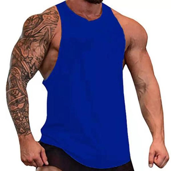 

gym tank men fitness clothing mens bodybuilding stringer summer male sleeveless vest t-shirts sportswear workout tankyoga outfit