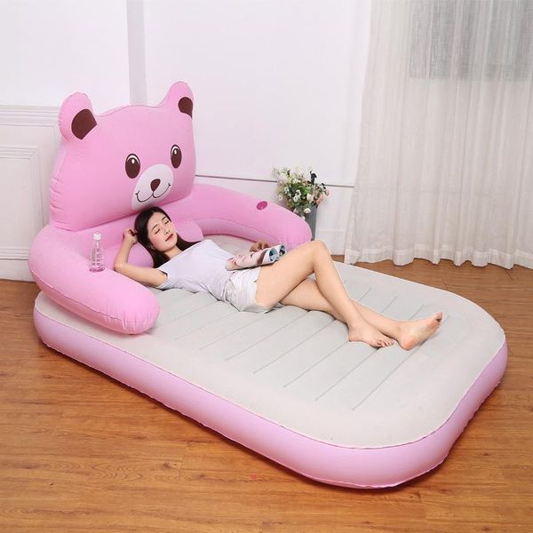 

outdoor pads manufacturer's direct selling glamour powder household double thickened inflatable lifting chair lazy bed folding