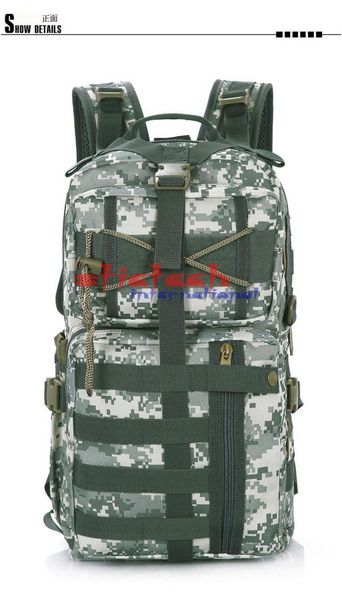 

backpack by dhl or ems 10pcs military assault camo soldier molle system