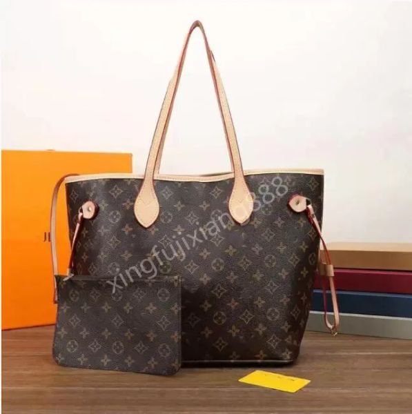 

2pcs/set women luxurys designer bags handbag totes womens crossbody bag genuine handbags purses lady tote + wallet lufengliu bag2050, Red;black
