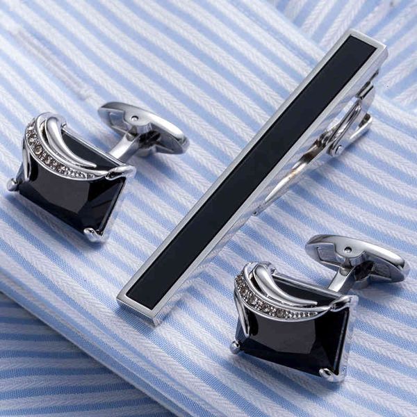 

men's business suit clip french button tie cufflink 21, Silver;golden
