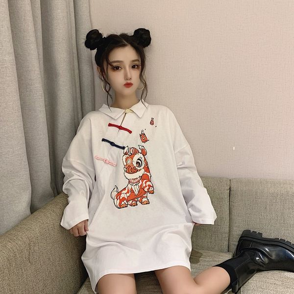 

traditional chinese blouse cheongsam tang suit shirt asian streetwear girl casual harajuku qipao gothic clothes woman 11821, Red