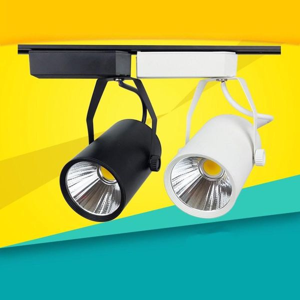 

1pcs/lots ac 110v/220v track lights clothing store spotlights led cob light 30w display window lighting