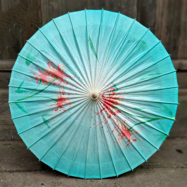 

umbrellas 100cm oil paper women's flowers waterproof umbrella rain women proof handmade paraguas parasol sombrilla decor