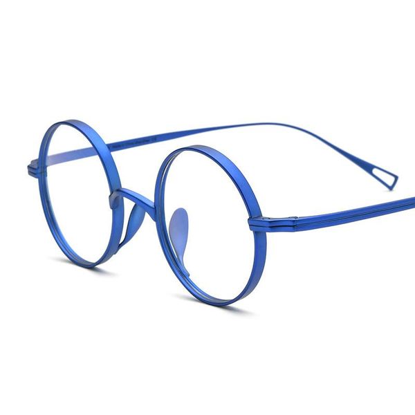 

fashion sunglasses frames titanium small round glasses men women vintage optical eyeglasses retro frame myopia reading eyewear oculos, Black