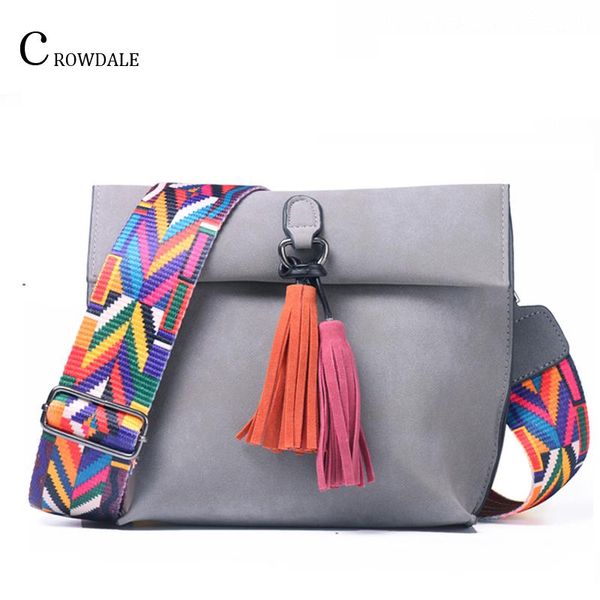 

ladies matte leather design messenger bags color shoulder strap bag tassel package