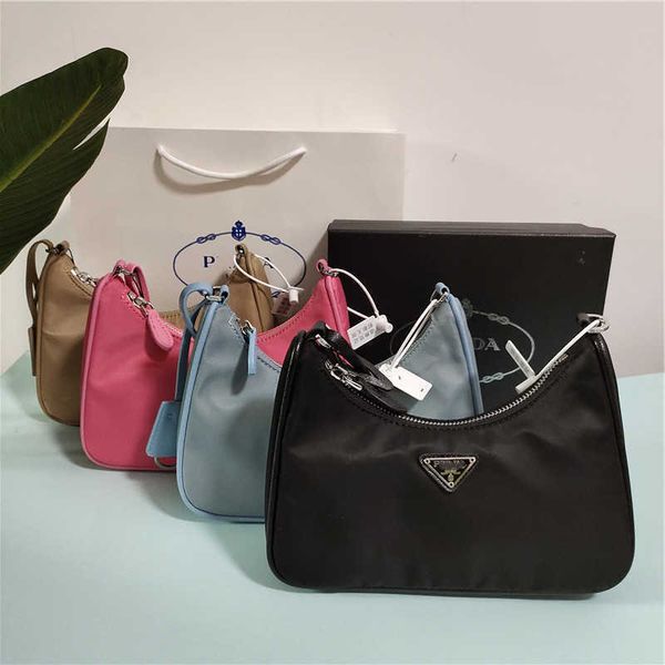 

2021 new p three in one hobo armpit bag nylon ins single shoulder messenger bag chain crescent female factory outletzly