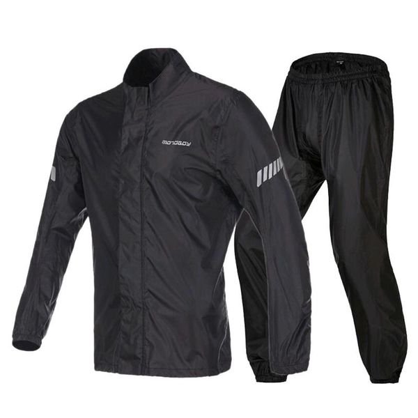 

raincoats black waterproof rain suit jacket trousers for motorcycle motorbike cycling