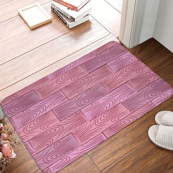 

carpets pink wood pattern doormat modern soft bedroom entrance floor carpet balcony rug door mat decor foot pad