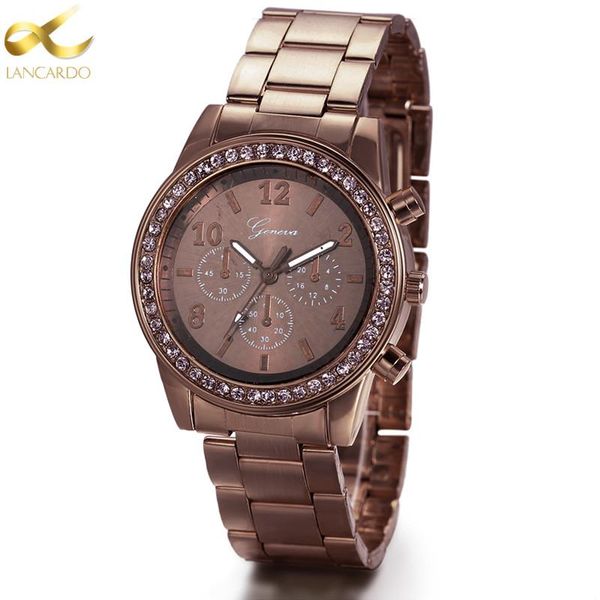 

wristwatches lancardo wrist watch men watches famous male clock quartz business quartz-watch relogio masculino, Slivery;brown