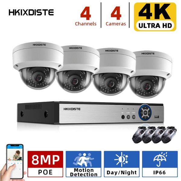 

outdoor cctv camera system 4k security nvr kit h.265 waterproof home surveillance hdd p2p onvif wireless kits