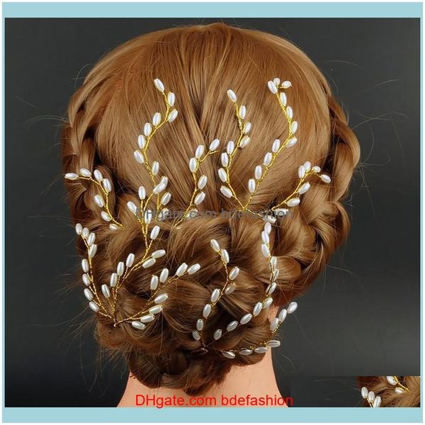 

hair jewelryhair clips & barrettes 1pc pearl post jewelry tiara bride bridesmaid wedding aessories feminine party fashion items decorative p, Golden;silver