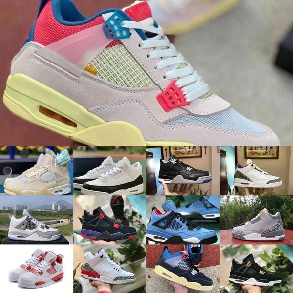 

4s white sail se neon black cat jumpman 4 basketball shoes metallic green trainers travis scotts purple 3s fragment designers sneakers 22145