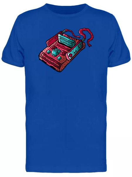 

game console pink sticker men's tee -image by shutterstock, White;black