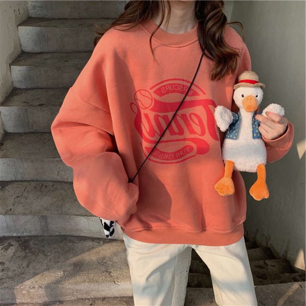 

hoodies & sweatshirts hoodie women's sweater with plush thickened korean version in autumn and winter of 2021 g2gr, Black