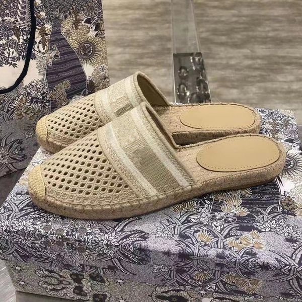 

70% off wholesale flip-flops spring summer mesh luxury women's slippers leisure vacation flats sandals net breathable weave female, Black