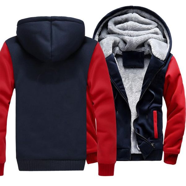 

men's hoodies & sweatshirts zogaa fleece zipper hooded sweatshirt, Black