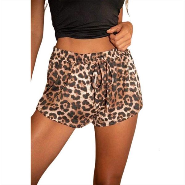 

fashion loose casual leopard women shorts print plus size summer pants, White;black