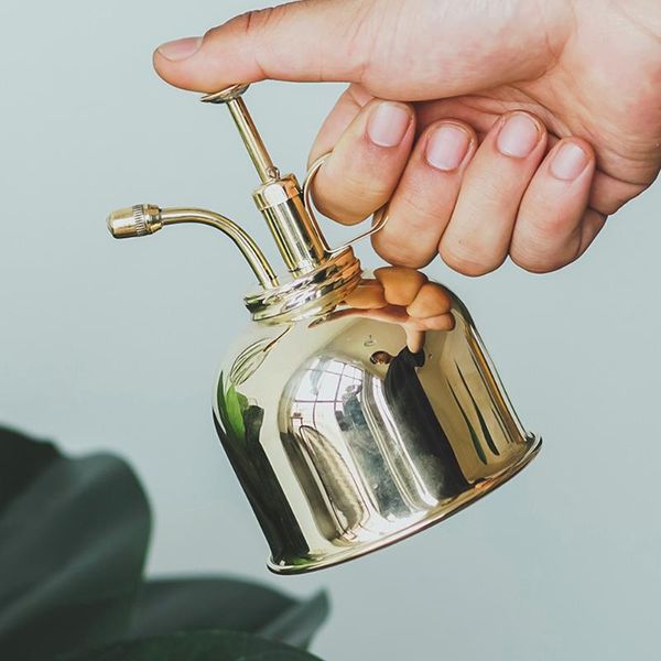 

watering equipments fles nordic engels-stijl vintage messing succulenten gouden tuinieren spuiten kan water pot garden supplies