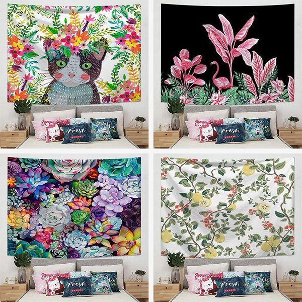 

tapestries plant tropical tapestry gothic home decor kawaii hippie dorm room wall fabric large