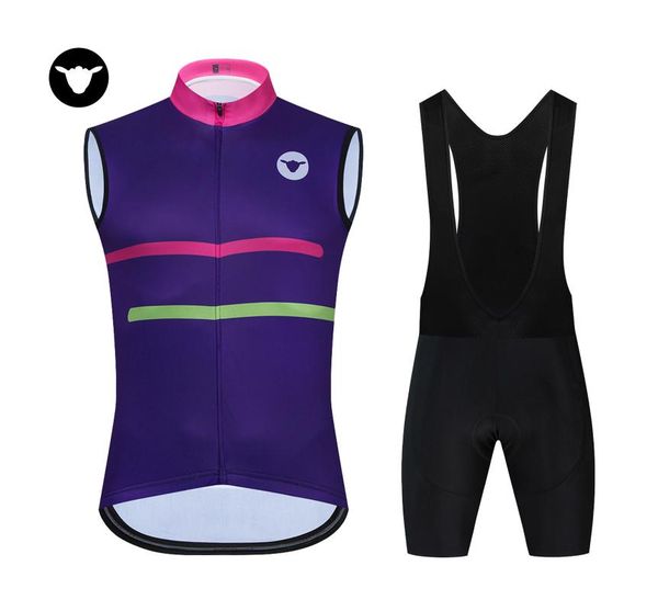 

cycling jersey summer vest sleeveless set bike clothing ropa ciclismo sports suit racing sets, Black;blue