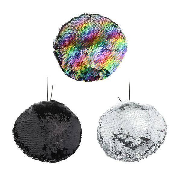 

women's fashion sequin glitter hats flat cap beanie hat caps for shower