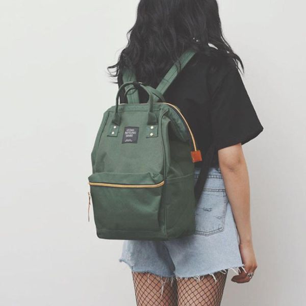 

backpack design school season travel bag double shoulder zipper nylon bags