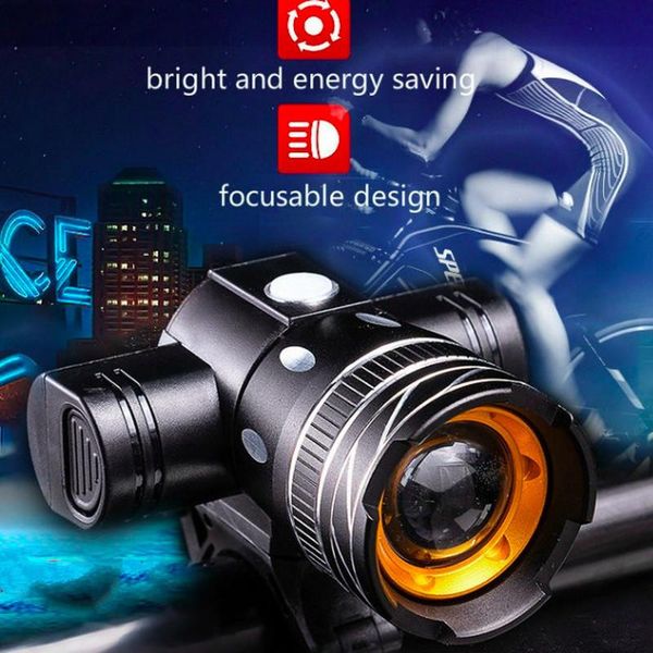

bike lights 2400mah led bicycle light front usb rechargeable rear 3modes headlight alloy cycling waterproof accessory