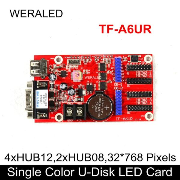 

longgreat selling tf-a6ur usb-disk & crossed serial rs232 ports message signboard led card,compatiable with p4.75/p7.62/p10 modules