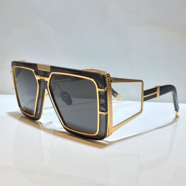 

sunglasses for men and women summer style bps 102a anti-ultraviolet retro shape plate full frame fashion eyeglasses random box 102, White;black