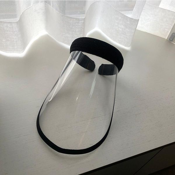 

cycling caps & masks #h30 transparentcover women anti-droplet saliva hollow hat cap uv protection sun female black