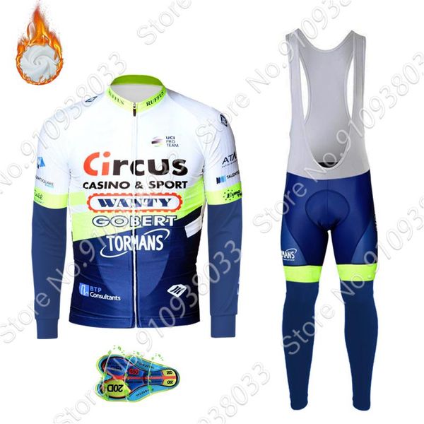 

winter wanty 2021 cycling jersey set mtb thermal bicycle clothing 20d gel bike clothes wear men's short maillot culotte racing sets, Black;blue