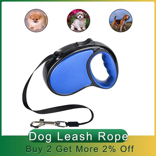 

33lbs automatic extending dog leash rope retractable big walking running pet supplies collars & leashes