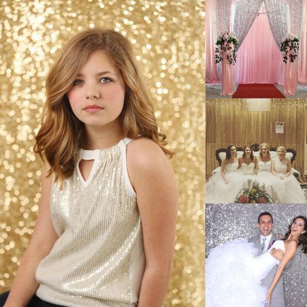 

tapestries gold sequin po backdrop wedding booth pography background