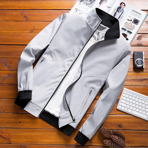 

mens jackets spring autumn casual solid color coats sportswear baseball slim male bomber 4xl,ya824 men's, Black;brown