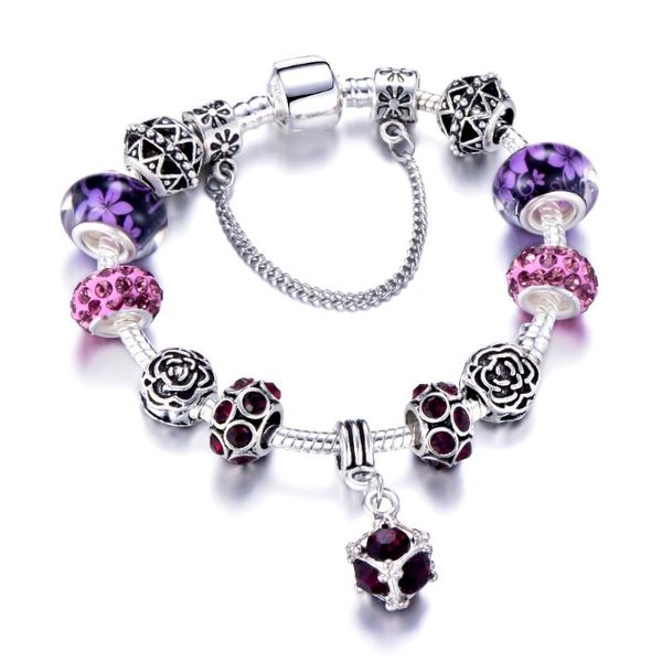 

charm bracelets arrival silver color bracelet for women jewelry fashion original brand diy making drop, Golden;silver