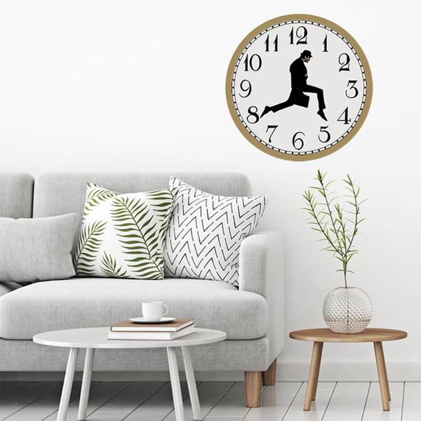 

other clocks & accessories british comedy inspired ministry of silly walk wall clock comedian home decor novelty watch funny walking silent