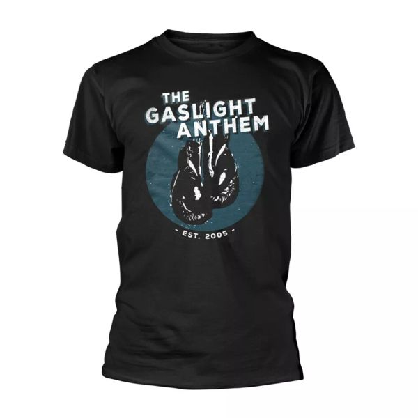 

gaslight anthem boxing gloves official t-shirt men unisex, White;black